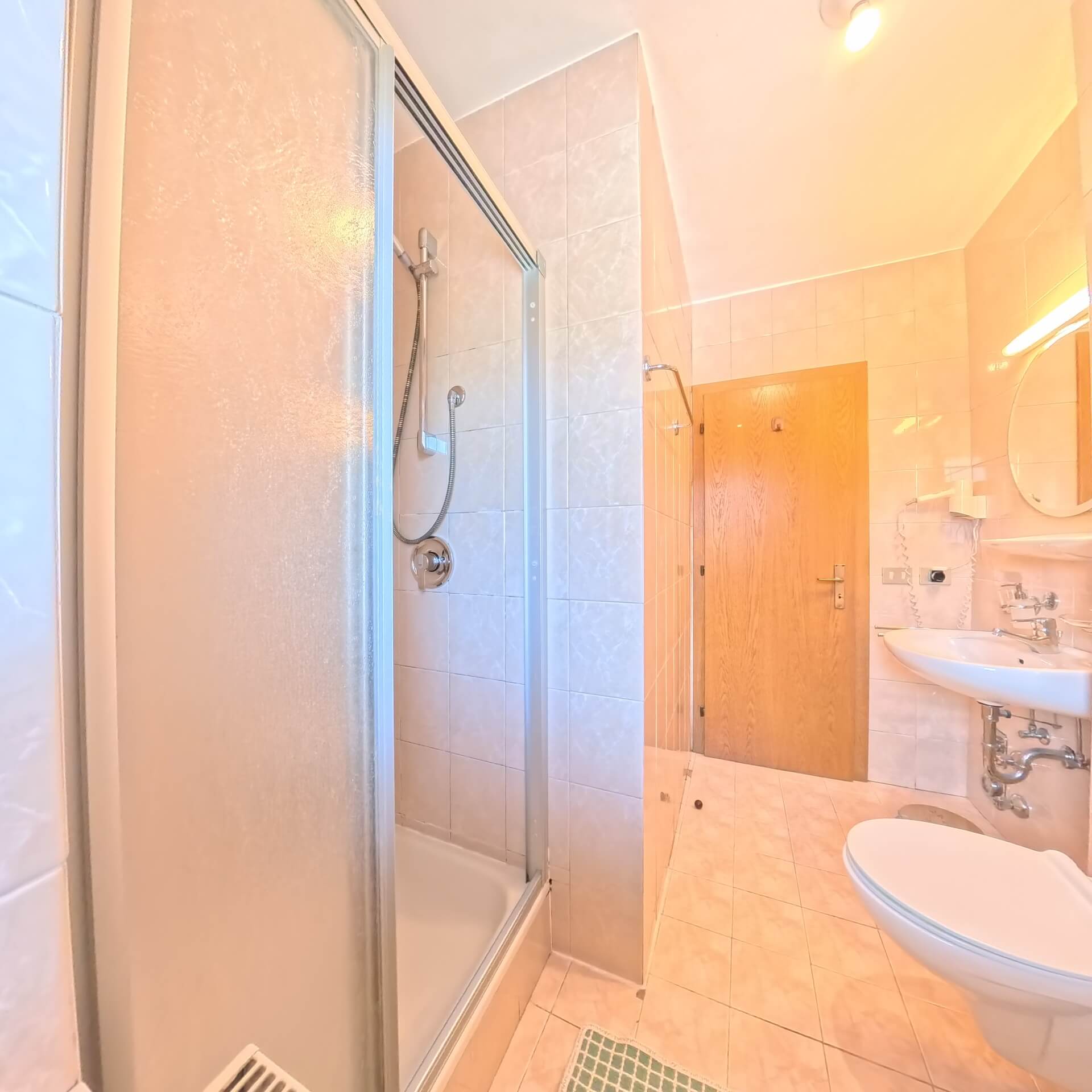 Badezimmer der Ferienwohnung 1 am Paderlafoderhof